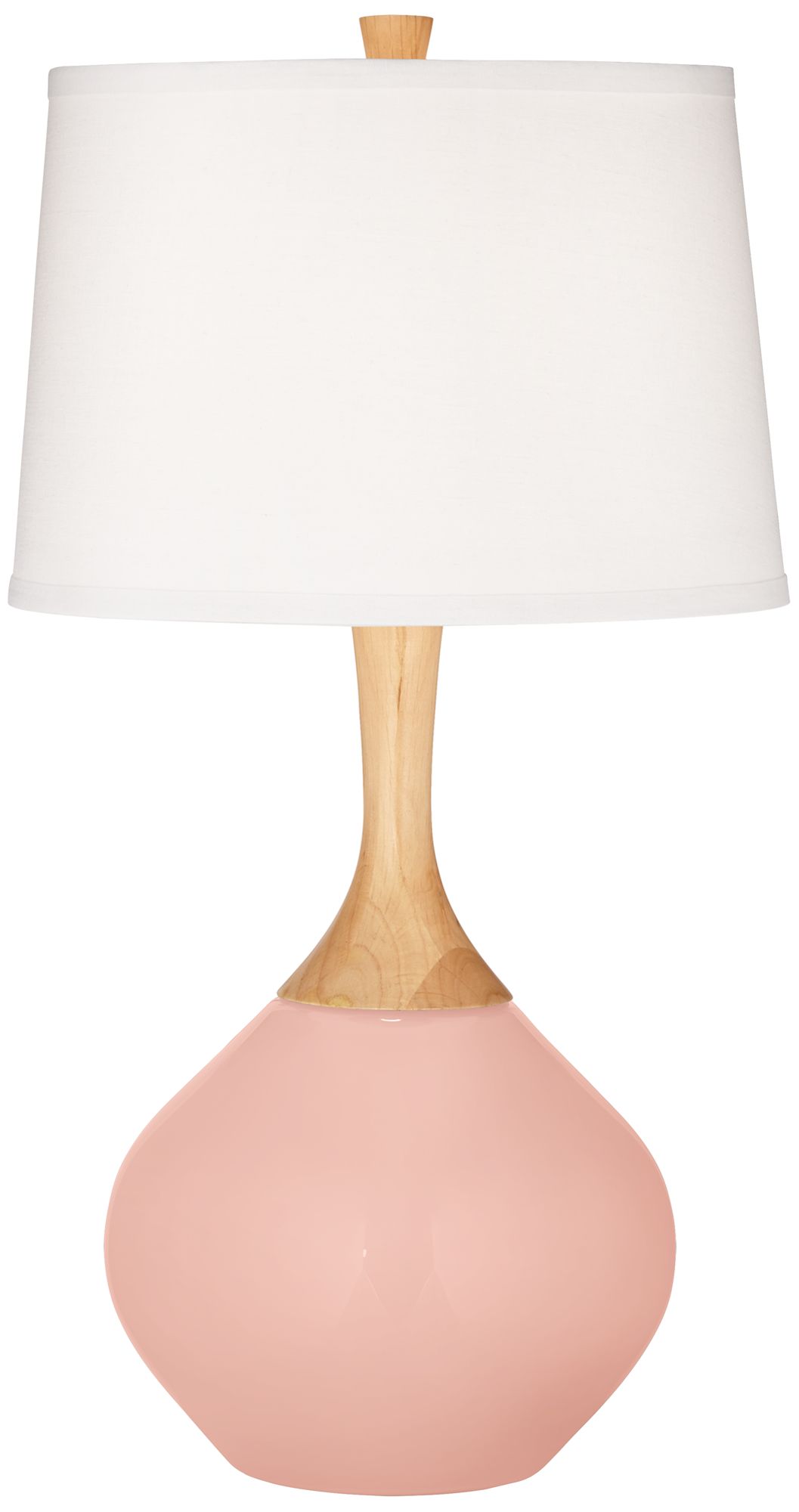 Color Plus Wexler 31" High Rose Pink Table Lamp with USB Dimmer