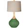 Color Plus Wexler 31" Linen Shade Garden Grove Green Table Lamp