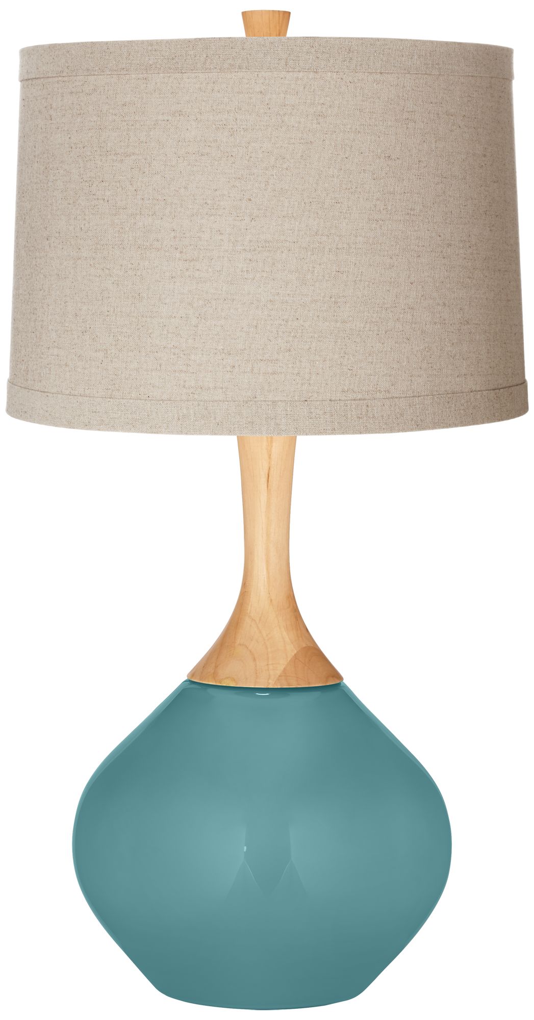 Image Color Plus Wexler 31" Linen Shade Reflecting Pool Blue Table Lamp