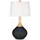 Color Plus Wexler 31" Modern Black of Night Table Lamp