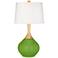 Color Plus Wexler 31" Modern Glass Rosemary Green Table Lamp