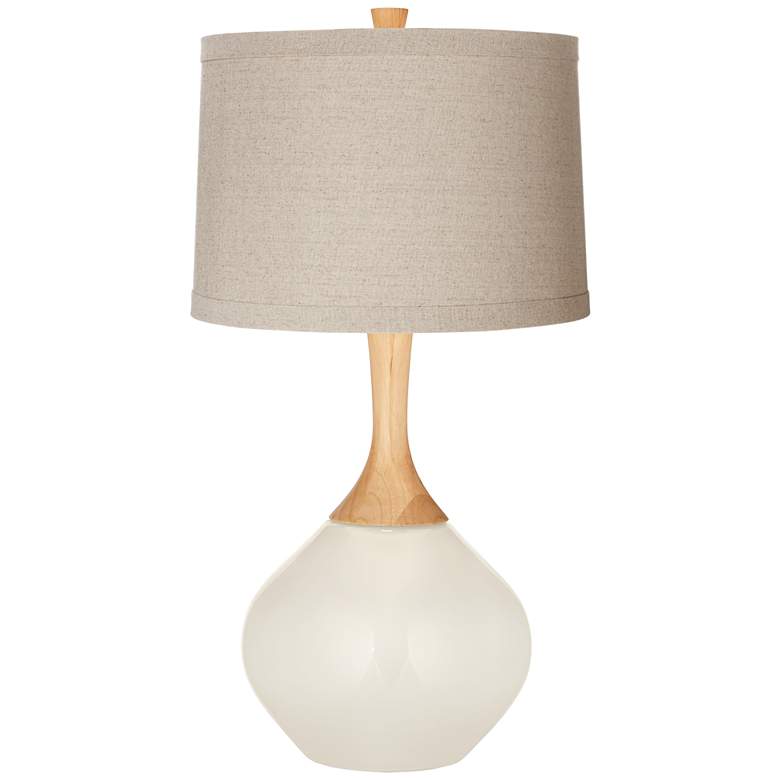 Image 1 Color Plus Wexler 31" Natural Linen Shade West Highland White Lamp