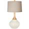 Color Plus Wexler 31" Natural Linen Shade West Highland White Lamp