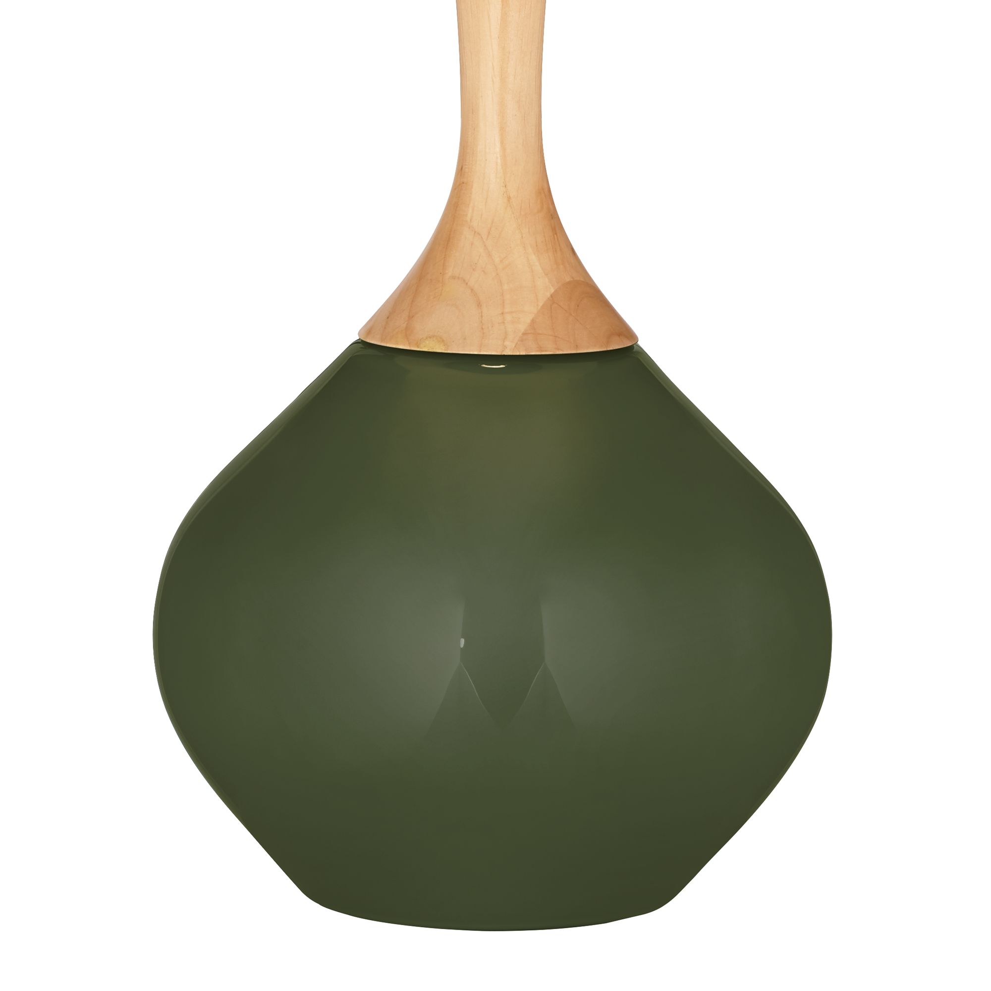 Image 4 Color Plus Wexler 31" Secret Garden Green Modern Table Lamp more views