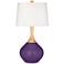 Color Plus Wexler 31" White Shade Acai Purple Table Lamp