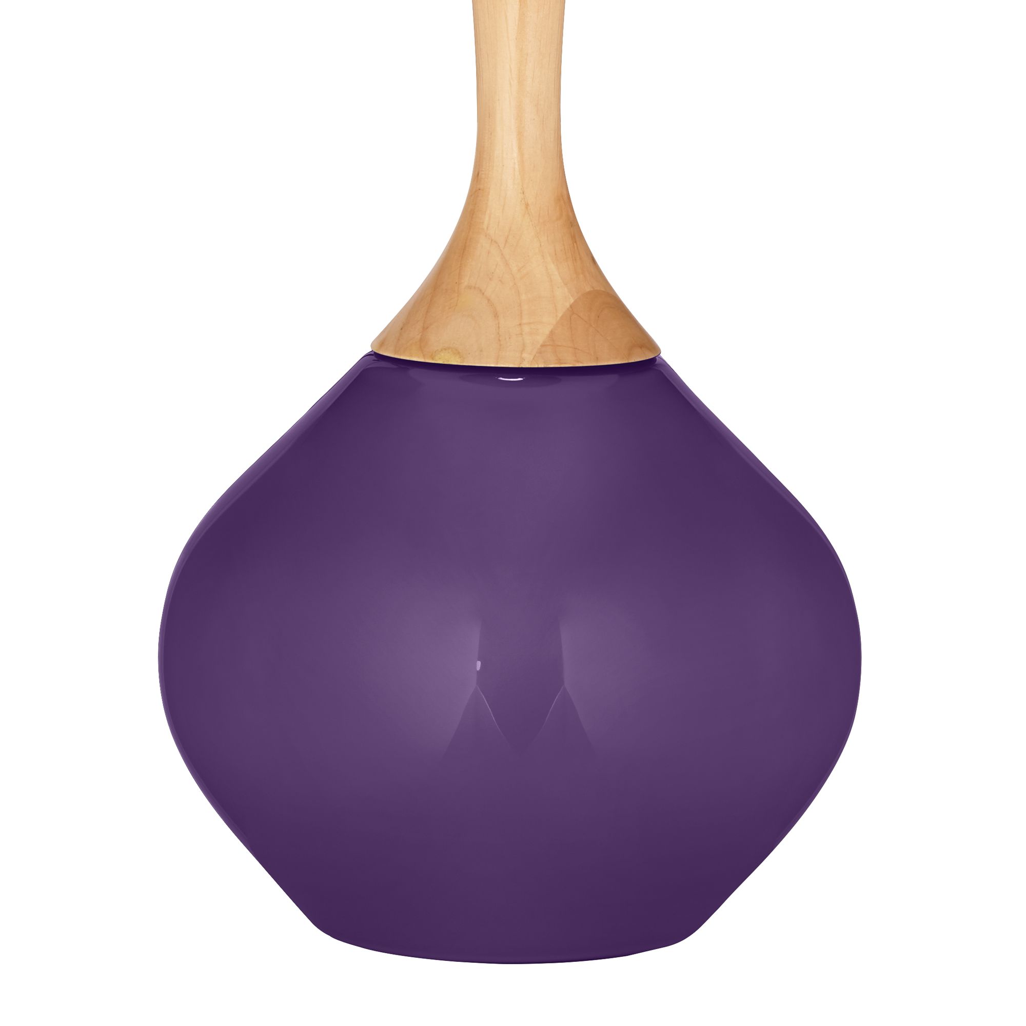 Image 4 Color Plus Wexler 31" White Shade Acai Purple Table Lamp more views