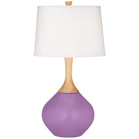 Image2 of Color Plus Wexler 31" White Shade African Violet Purple Table Lamp