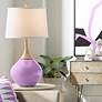 Color Plus Wexler 31" White Shade African Violet Purple Table Lamp
