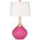 Color Plus Wexler 31" White Shade Blossom Pink Modern Table Lamp