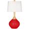 Color Plus Wexler 31" White Shade Bright Red Table Lamp