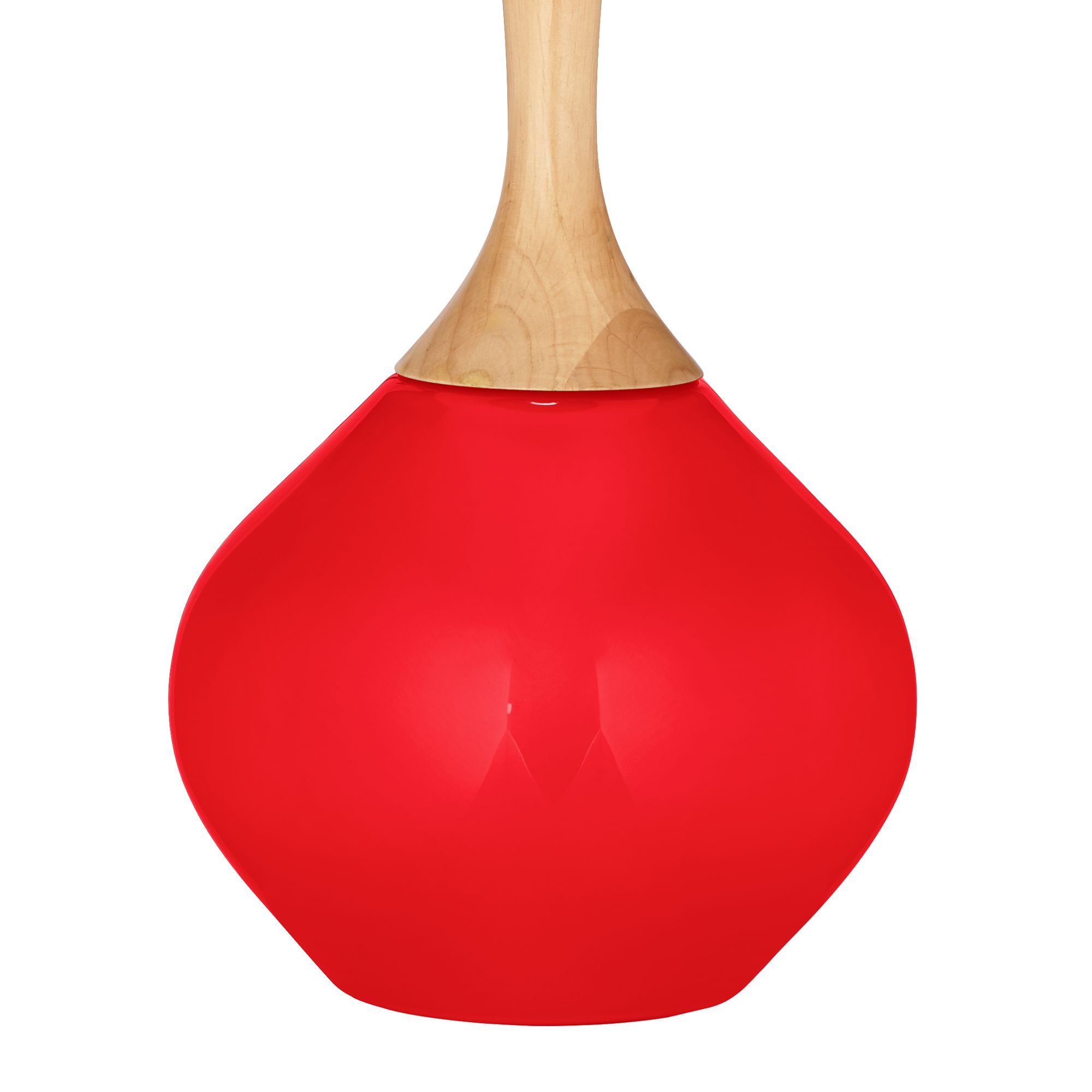 Image 4 Color Plus Wexler 31" White Shade Bright Red Table Lamp more views