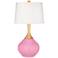 Color Plus Wexler 31" White Shade Candy Pink Table Lamp