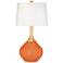 Color Plus Wexler 31" White Shade Celosia Orange Modern Table Lamp