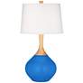 Color Plus Wexler 31" White Shade Coastal Royal Blue Table Lamp