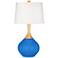 Color Plus Wexler 31" White Shade Coastal Royal Blue Table Lamp