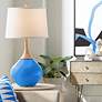 Color Plus Wexler 31" White Shade Coastal Royal Blue Table Lamp