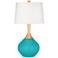 Color Plus Wexler 31" White Shade Coastal Surfer Blue Table Lamp