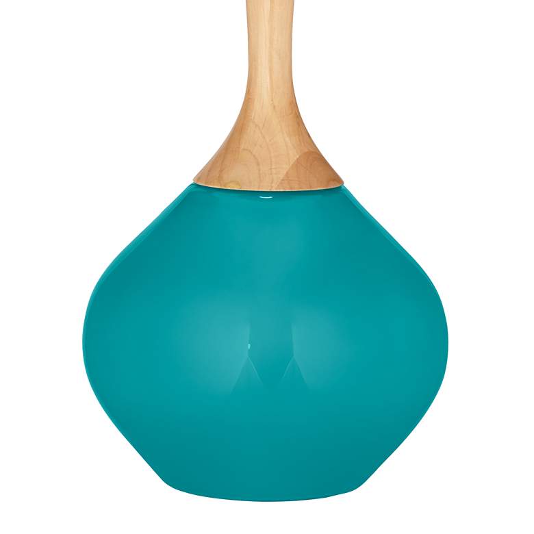 Image 4 Color Plus Wexler 31" White Shade Coastal Surfer Blue Table Lamp more views