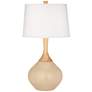 Color Plus Wexler 31" White Shade Colonial Tan Modern Table Lamp