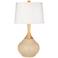 Color Plus Wexler 31" White Shade Colonial Tan Modern Table Lamp