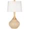 Color Plus Wexler 31" White Shade Colonial Tan Modern Table Lamp