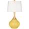 Color Plus Wexler 31" White Shade Daffodil Yellow Table Lamp