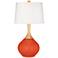 Color Plus Wexler 31" White Shade Daredevil Red Table Lamp