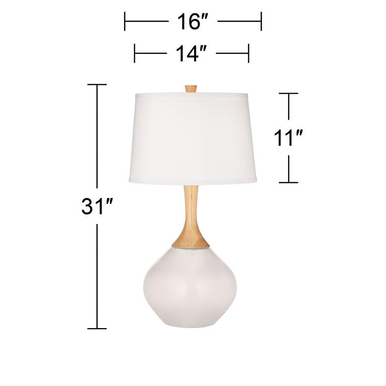 Image 4 Color Plus Wexler 31 inch White Shade Deep Lichen Green Table Lamp more views