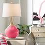 Color Plus Wexler 31" White Shade  Eros Pink Table Lamp
