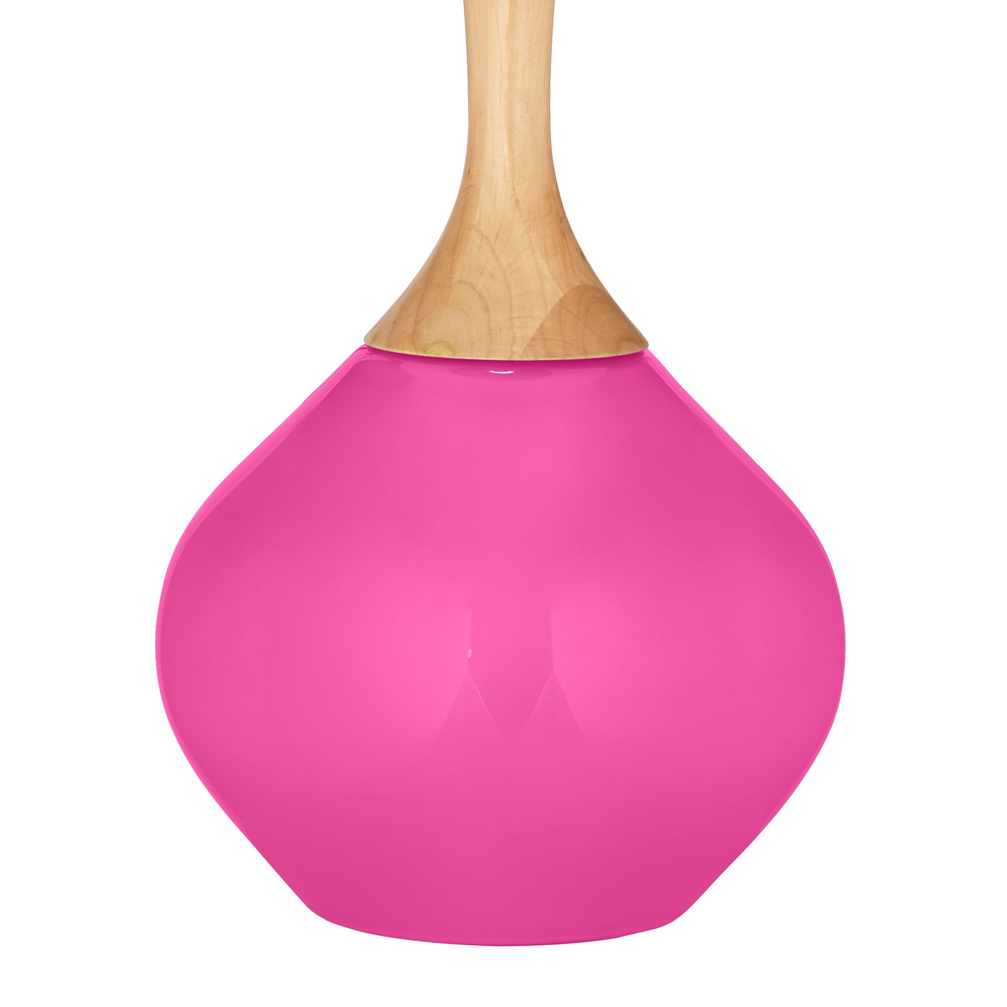 Image 4 Color Plus Wexler 31" White Shade Fuchsia Pink Table Lamp more views