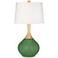 Color Plus Wexler 31" White Shade Garden Grove Green Modern Table Lamp