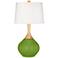 Color Plus Wexler 31" White Shade Gecko Green Modern Table Lamp