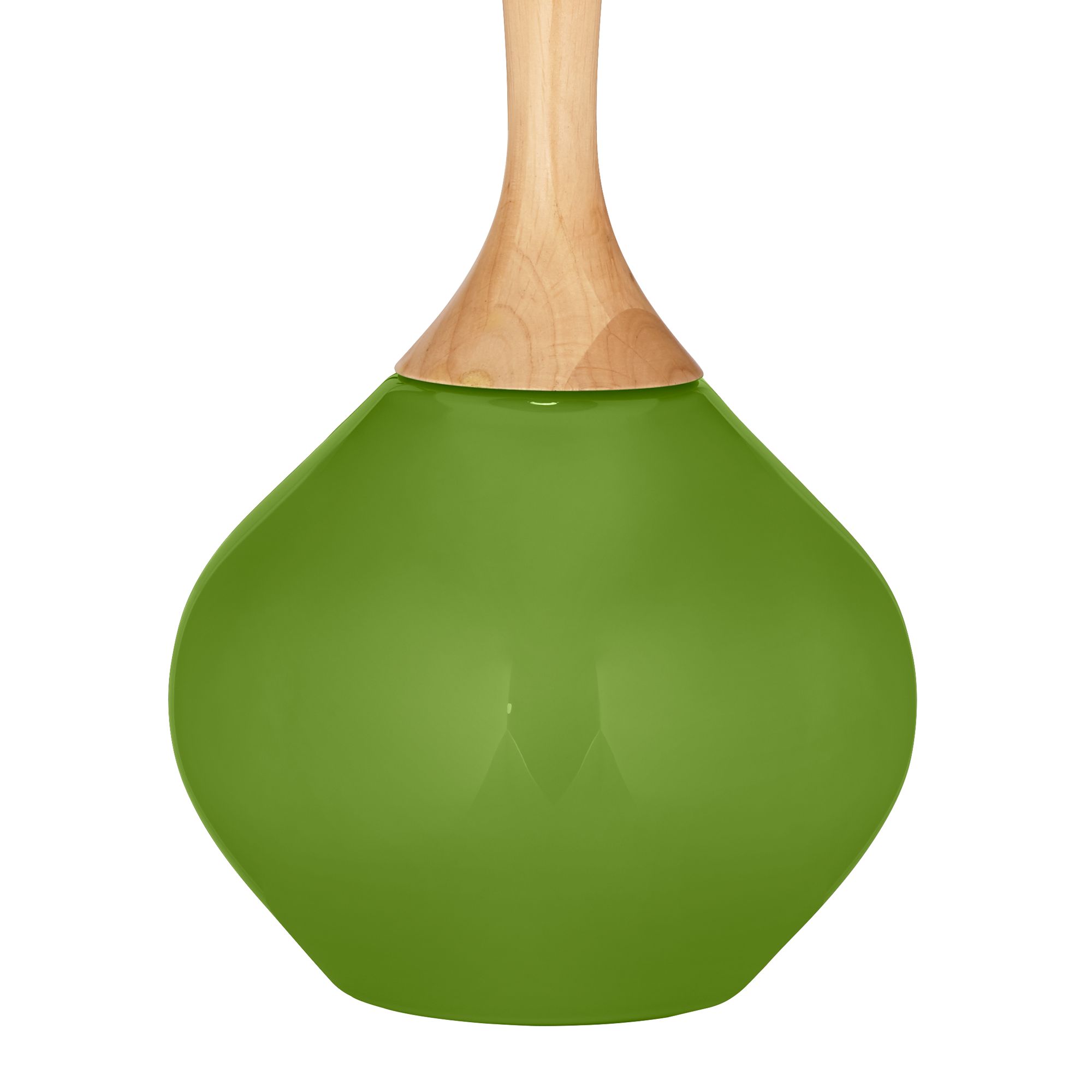 Image 4 Color Plus Wexler 31" White Shade Gecko Green Modern Table Lamp more views