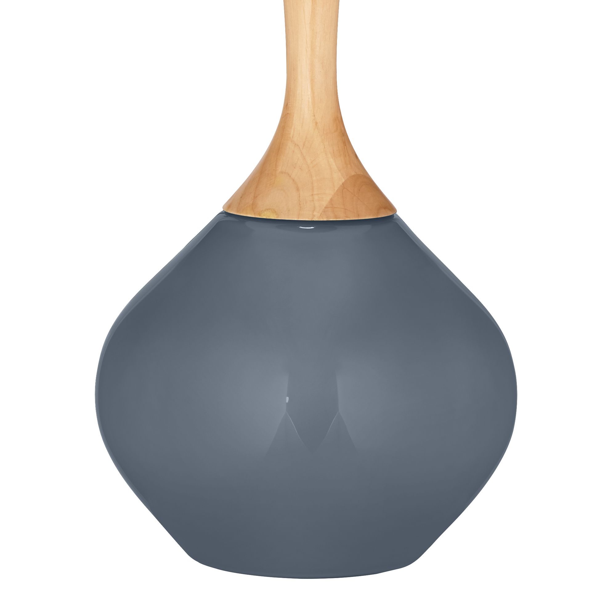 Image 4 Color Plus Wexler 31" White Shade Granite Peak Gray Modern Table Lamp more views