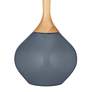 4_Color Plus Wexler 31" White Shade Granite Peak Gray Modern Table Lamp more views