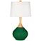 Color Plus Wexler 31" White Shade Greens Color Modern Table Lamp