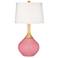 Color Plus Wexler 31" White Shade Haute Pink Table Lamp