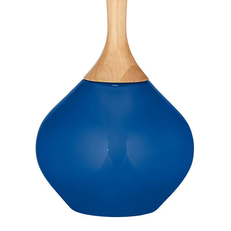 Image 4 Color Plus Wexler 31" White Shade Hyper Blue Modern Table Lamp more views
