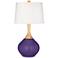 Color Plus Wexler 31" White Shade Izmir Purple Table Lamp