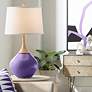 Color Plus Wexler 31" White Shade Izmir Purple Table Lamp