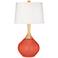 Color Plus Wexler 31" White Shade Koi Orange Table Lamp