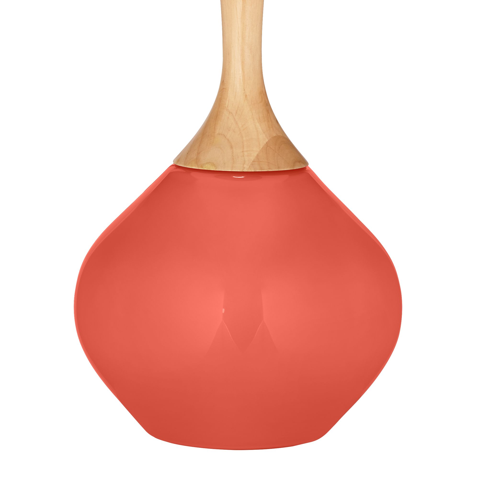 Image 4 Color Plus Wexler 31" White Shade Koi Orange Table Lamp more views