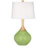 Color Plus Wexler 31" White Shade Lime Rickey Green Table Lamp