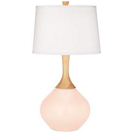 Image2 of Color Plus Wexler 31" White Shade Linen Base Table Lamp