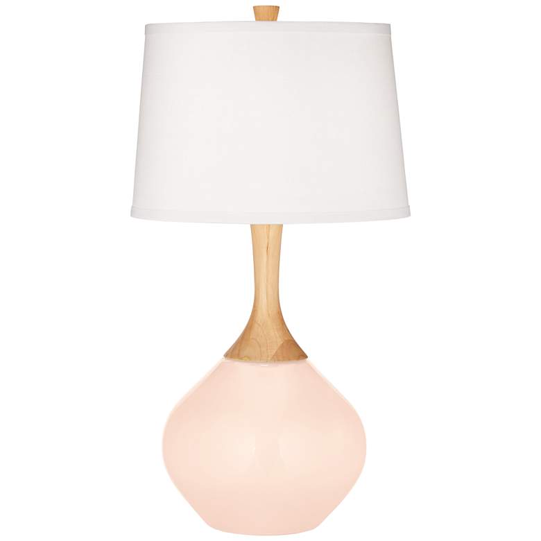 Image 2 Color Plus Wexler 31 inch White Shade Linen Base Table Lamp