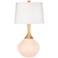 Color Plus Wexler 31" White Shade Linen Base Table Lamp