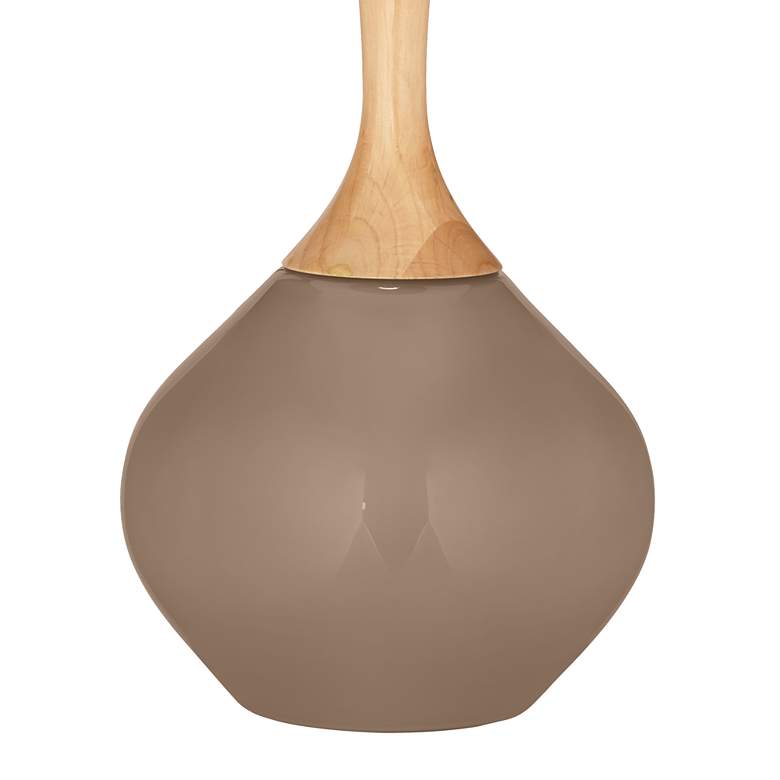 Image 4 Color Plus Wexler 31" White Shade Mocha Brown Modern Table Lamp more views