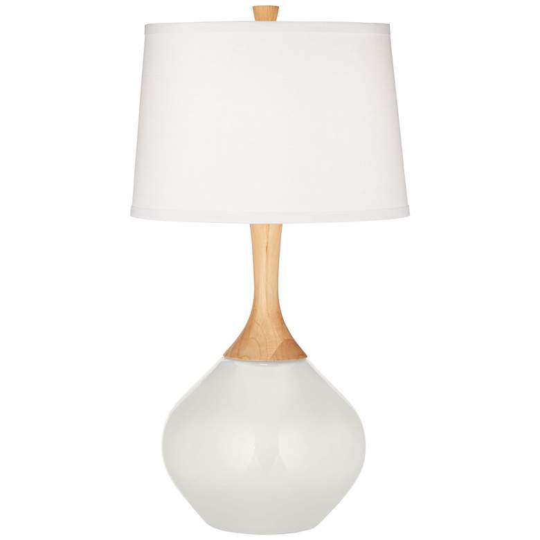 Image 2 Color Plus Wexler 31 inch White Shade Modern Winter White Table Lamp