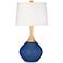Color Plus Wexler 31" White Shade Monaco Blue Table Lamp