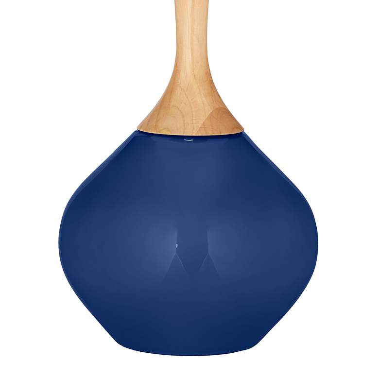 Image 4 Color Plus Wexler 31" White Shade Monaco Blue Table Lamp more views